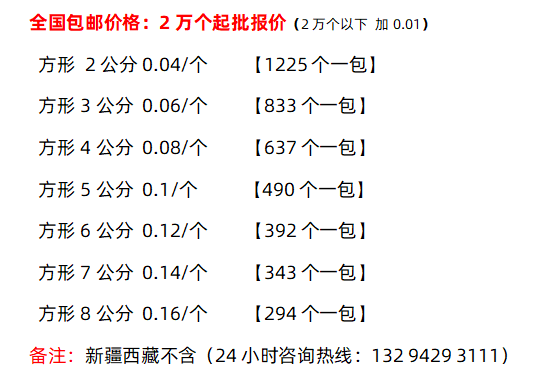 86線盒價(jià)格表
